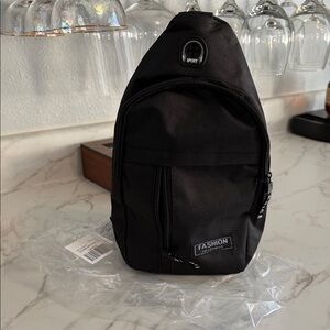 Men’s small  Black Sling Bag - Sport  very light weight